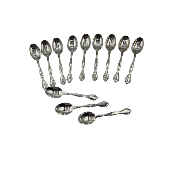 Oneida Silver Cantata Tablespoons Set of 12 Stainless‎ - Picture 1 of 9